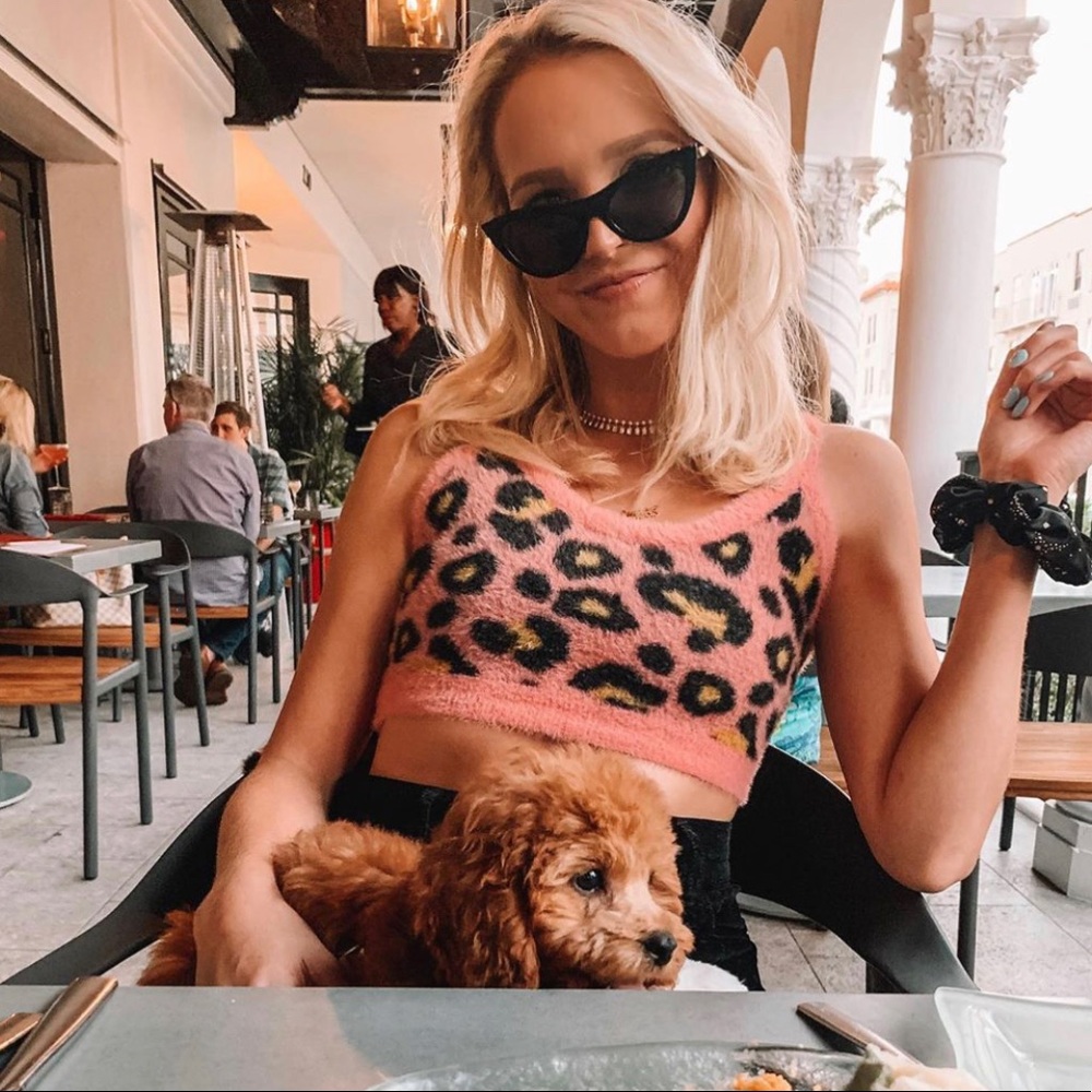 For Love + Lemons tank & sweater set